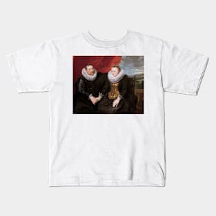 A Married Couple by Anthony van Dyck Kids T-Shirt